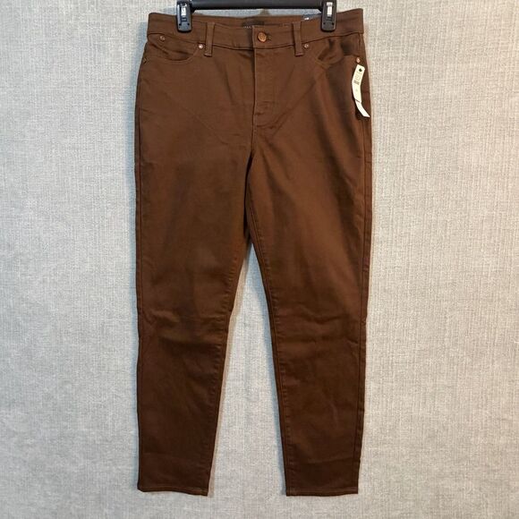 Talbots Women’s Slim Ankle Jeans – Size 10 – Brown – NWT - Picture 1 of 11